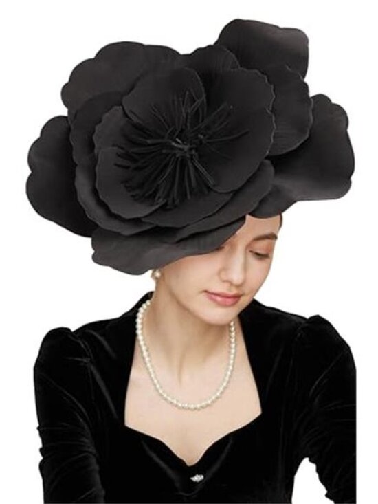 Women\'s Flower Fascinator Hat Tea Party Hat Flower Cocktail